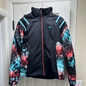 Obermeyer Kids Ski/Snowboarding Jacket with Geometric Print EUC Size XL